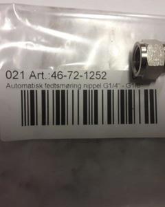 Automatic grease lubrication nipple G1/4" - G1/8"